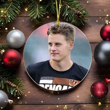 Joe Burrow Christmas Ornament - Celebrity Ornament Gifts for Fans