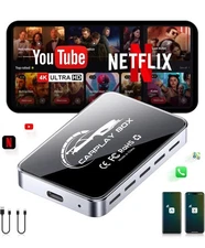 AI Box Wireless CarPlay & Auto Adapter - Plug & Play, Dual 4GB RAM+32GB ROM