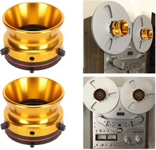 Nab Reel Hub Adaptors for 10In Reel to Reel Tape Recorders, 1 Pair Aluminium Nab