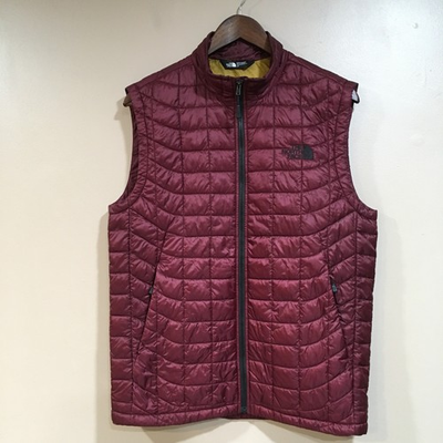 #ad The North Face Mens S Thermoball Eco Insulated Puffer Vest Burgundy Performance $59.99