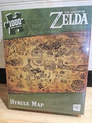 The Legend of Zelda  Hyrule Map  1000 Piece Puzzle Factory Sealed