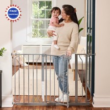 Regalo Safety Extra Wide Baby Gate 29-49 W x 30 H Easy Step Doorways Bottom
