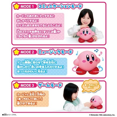 Kirby Talking & Dancing Plush Doll 30+ Sounds 3 Modes Music JAXA