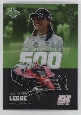2024 Parkside NTT IndyCar Pacific Green 36/49 Katherine Legge #29 Rookie RC y7e