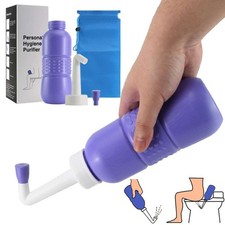 Handheld Portable Bidet Sprayer Personal Hygiene Bottle Spray Washing Travel