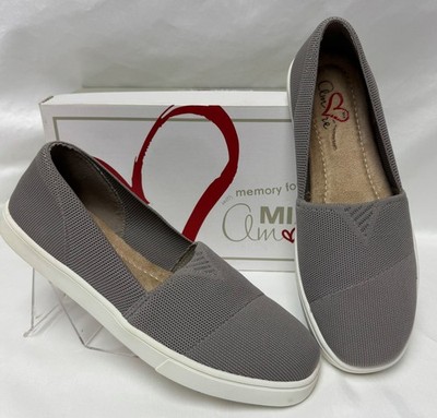 Women's Mia Amore Marcello Slip-On Sneakers Loafers Shoes GRAY Knit Upper Size 9