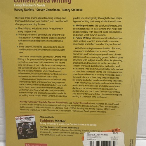 Content-Area Writing: Every Teacher's Guide - Paperback - - Picture 4 of 11