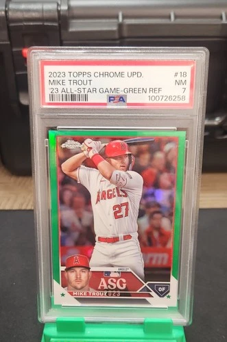 2023 Topps Chrome - 2023 All-Star Game Mike Trout #ASGC-18 Green Refractor /99