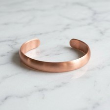 Solid Pure Copper Heavy Bracelet Arthritis Pain Therapy Energy 50gr Cuff Bangle