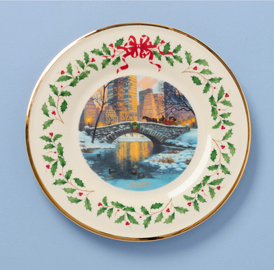 Lenox Annual Christmas Holiday Plate Night Snow New Dated 2025