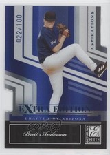 2007 Donruss Elite Extra Edition Aspirations Die-Cut /100 Brett Anderson #95 9pd