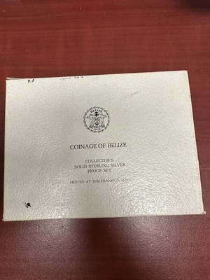 1974 Belize Proof Sterling Silver Coin Set 8 Coins Franklin Mint