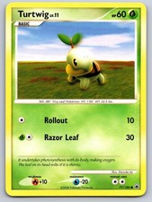Turtwig 77/100 Common Majestic Dawn Pokemon Moderately Played