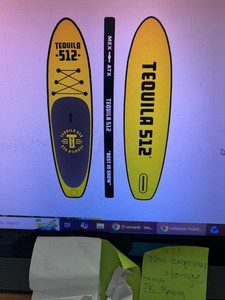 SUP NIB Inflatable Paddle Board Tequila 512, with 2 paddles, pump, backpack