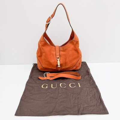 GUCCI Jackie 1961 Orange Nubuck Leather Shoulder Bag | eBay