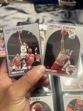 Michael Jordan 90 NBA Hoops Sam Vincent Micheal Jordan Wearing #12jersey