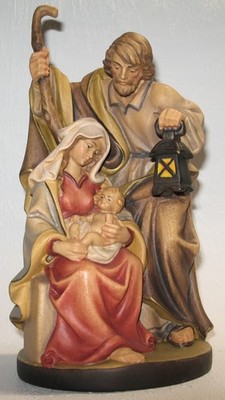Micheli Tirol Holzschnitzerei   Maria und Josef mit dem Jesuskind   Höhe ca.: 2