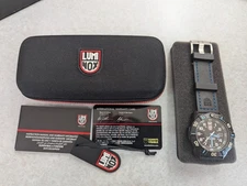 Luminox Coronado 44mm Carbon Black With Blue Dial Marks Quartz Watch