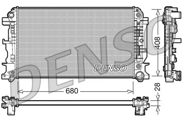 RADIATOR ENGINE COOLING DRM17044 FOR MERCEDES-BENZ SPRINTER/5-t/35-t/3-t/Van - Image 2 of 4