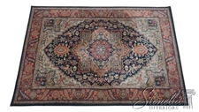 LF70343: KARASTAN Navy Print Approx. 4x6 Wool Area Rug