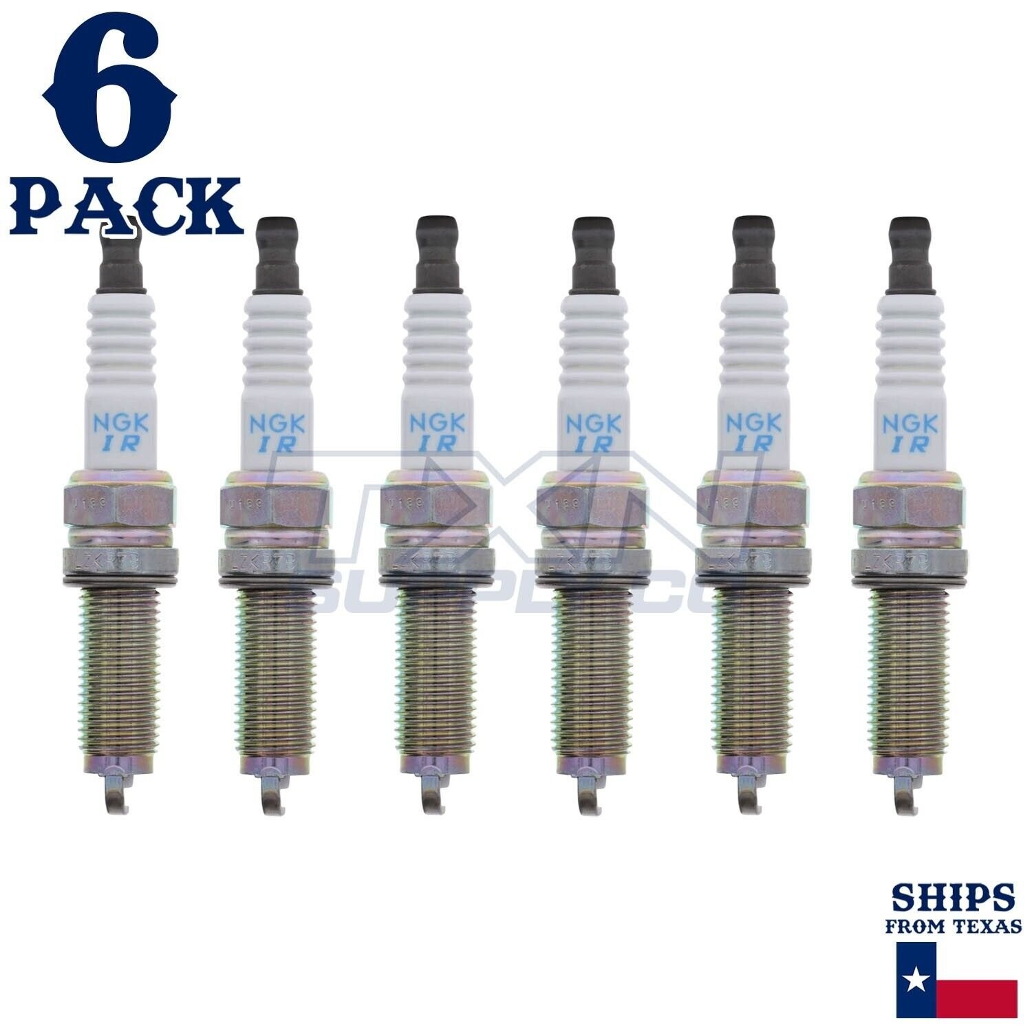 6 Pack NGK V-Power 5787 Spark Plugs ILZKR7B-11S