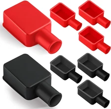 Battery Terminal Cover 8 Pcs, Battery Terminal Protector Isolate Soft Rubber, Po