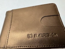 Baerskin RFID DATA Security Wallet Black Leather RFID Protection