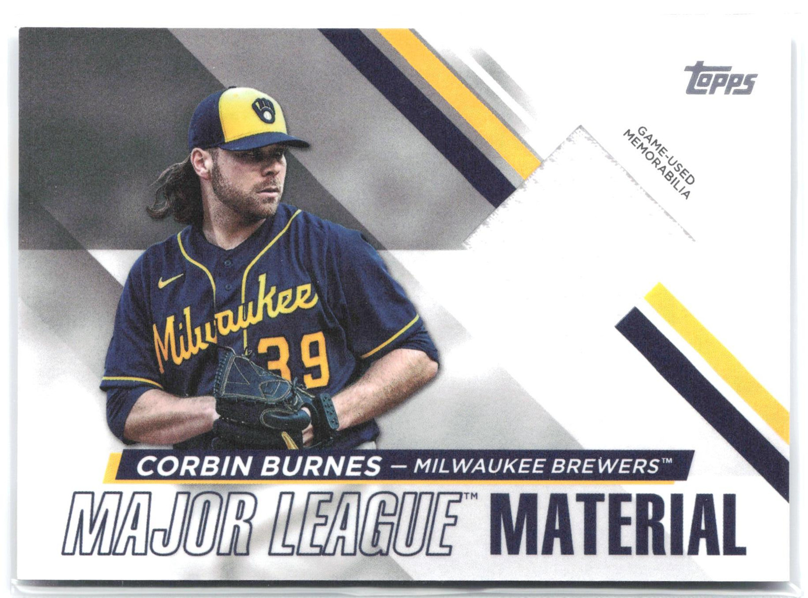 2024 Topps #MLM-CB Corbin Burnes Major League Material Relics (Series One)