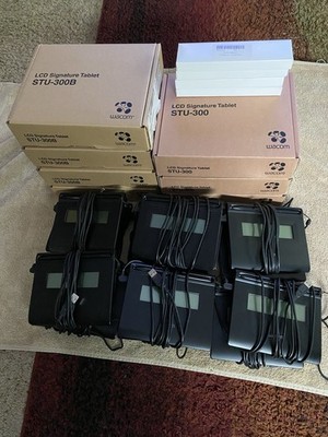 Wacom LCD Signature Tablets (Lot Of 21) STU-300 & STU-300B