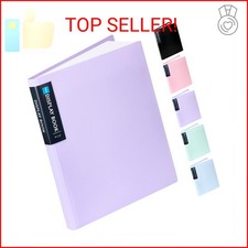 Sooez Art Portfolios 9"x12", 40 Pockets Large Portfolio Folder Display 80 Pages,