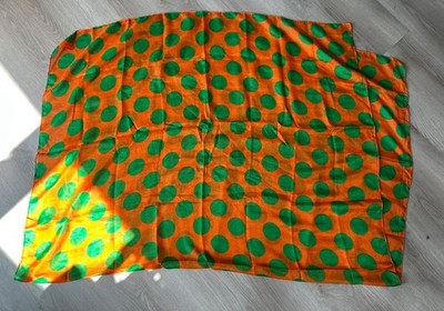 Tuch Halstuch orange grüne Punkte