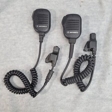Motorola NMN6193C Noise Cancelling Speaker Microphones Set of 2 UNTESTED