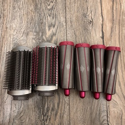 Dyson Airwrap Accessory Attachments Lot Barrels Brush