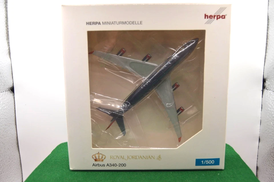 Herpa Royal Jordanian Airbus A340-200 Reg.JY-AIB No.520799 Lim.Ed. 1:500