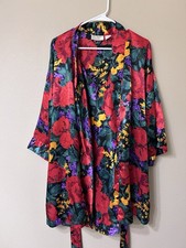 90  s Vintage Gold Label Victorias Secret Slip AND Robe Set Size Medium