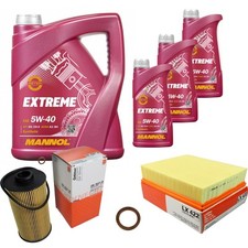 MAHLE Inspektionspaket MANNOL 8 L 5W-40 EXTREME f�r BMW 7er 740i iL 735i 5er
