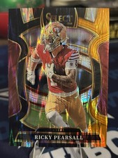 2025 Panini Select Ricky Pearsall Black and Orange Shock #16 Concourse