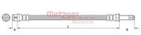 Bremsschlauch Metzger Autoteile 4110442 FüR VW Multivan Transporter Tiguan T5