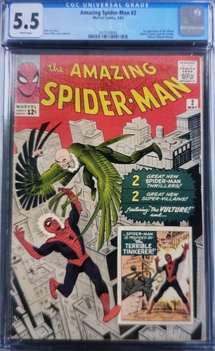 Amazing Spider-Man 2 (Marvel, 1963)  CGC 5.5  OWP/WP  **1st Appearance Vulture**