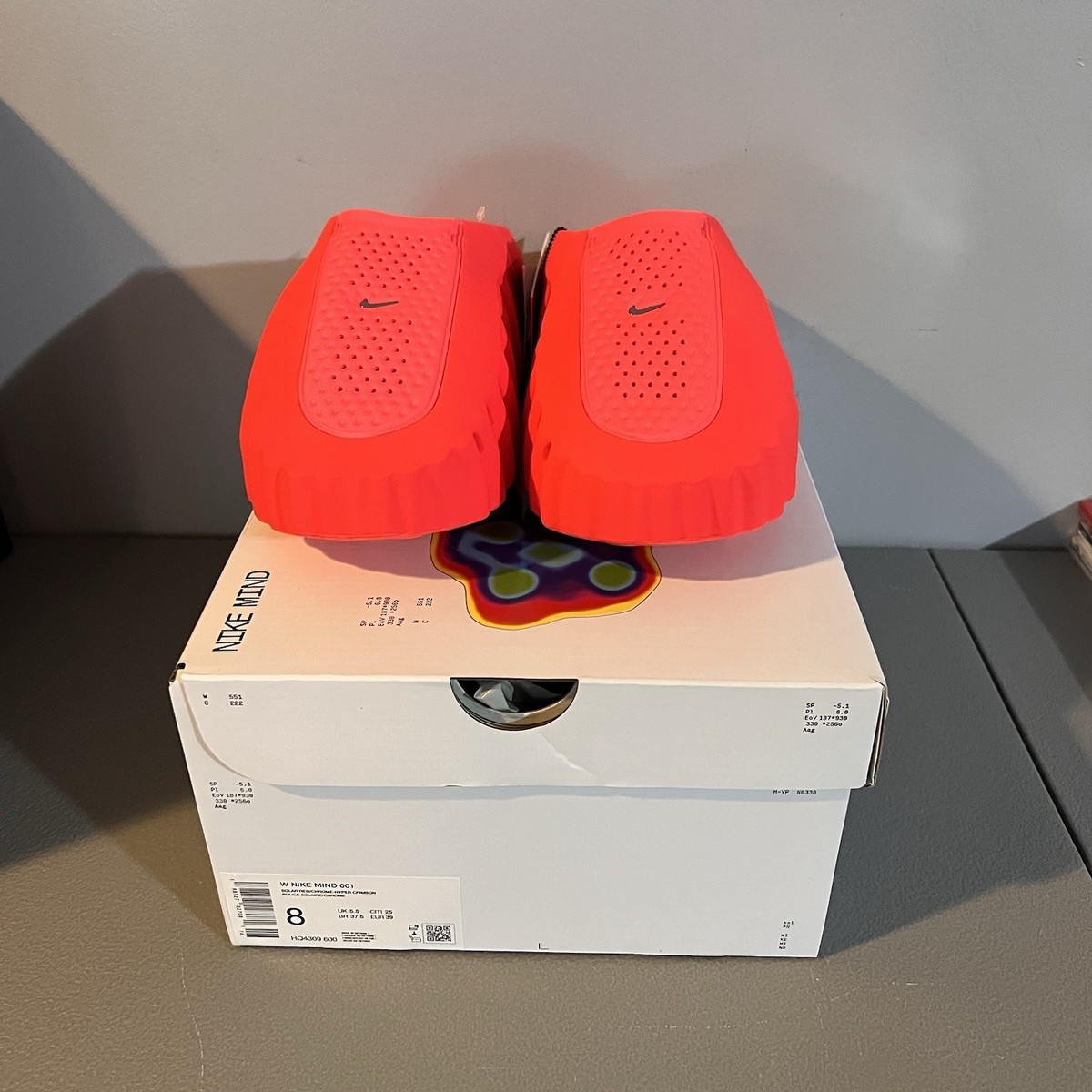 Nike Mind 001 Slide 'Solar Red' - Women's Size 8/ Mens 6.5 **FAST