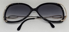 Vintage Luxottica Avant Garde Italy Oversized Black Retro Sunglasses Frames Only
