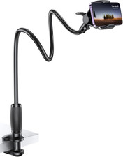 Flexible Gooseneck Phone Holder 33.4in Adjustable Clamp Mount