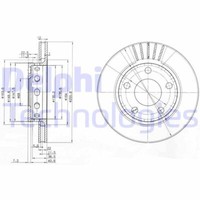 2X Delphi BG3785 Bremsscheibe FüR Audi VW