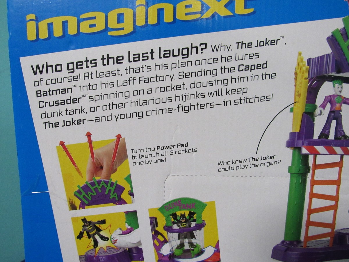 Fisher Price Imaginext Joker Fun House Laff Factory Laugh NEW Dunk