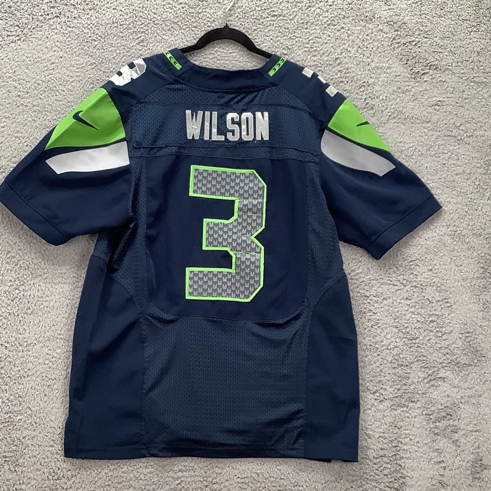 Nike Seahawks Russel Wilson Jersey Size 48 #3 Seahawks - Image 2 of 4