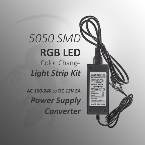 5M 5050SMD RGB 300 LED Strip Light Kit w/ 44 Key Remote 2 Outlet 5A Power Combo - Picture 7 of 9