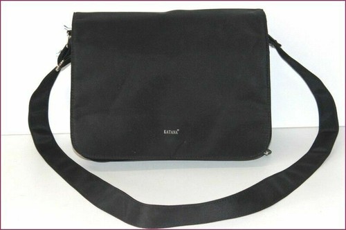 Sac Besace KATANA En Toile Lavable Noir - Nombreux Rangements, Occasion Très Bon état