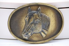 Retro Horse Solid Brass Belt Buckle
