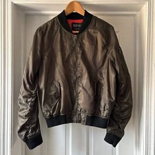 Red Fox Khaki Green Bomber Jacket Size Large