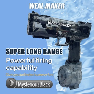 Electric Water Gun Squirt Guns Automatic Blaster Guns Black Toy Kids Adults